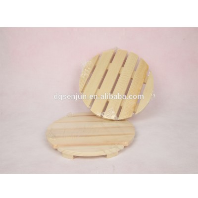 wooden table mat (round)